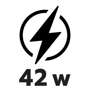 กำลังไฟ 42 วัตต์