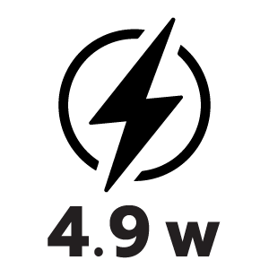 กำลังไฟ 4.9 วัตต์