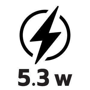 กำลังไฟ 5.3 วัตต์
