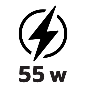 กำลังไฟ 55 วัตต์