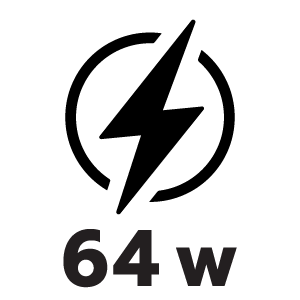 กำลังไฟ 64 วัตต์