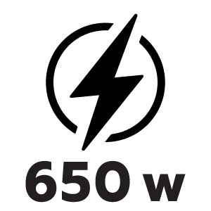 กำลังไฟ 650 วัตต์