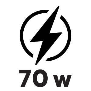 กำลังไฟ 70 วัตต์