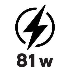 กำลังไฟ 81 วัตต์