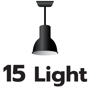จำนวนโคมไฟ 15