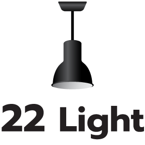 จำนวนโคมไฟ 22