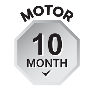 รับประกันมอเตอร์ 10 เดือน