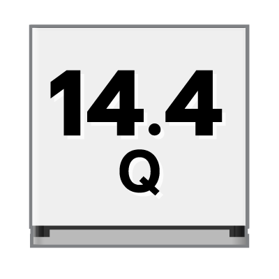 ปริมาตรความจุ 14.4 คิว