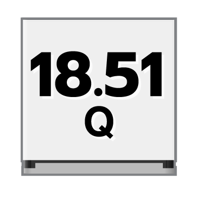 ปริมาตรความจุ 18.51 คิว