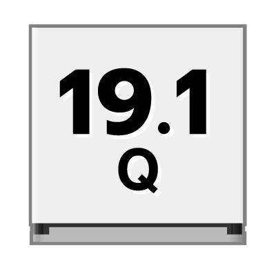 ปริมาตรความจุ 19.1 คิว