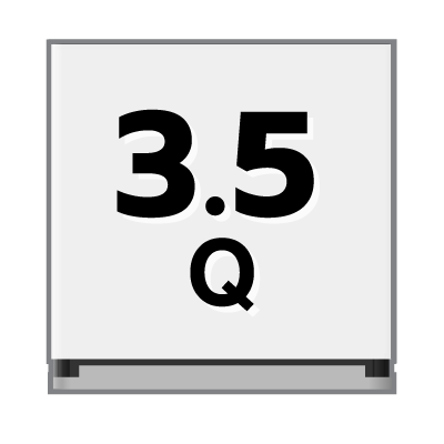 ปริมาตรความจุ 3.5 คิว