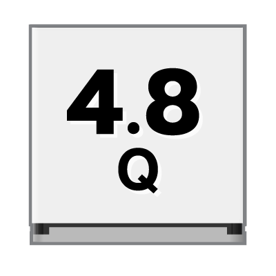 ปริมาตรความจุ 4.8 คิว