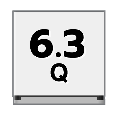 ปริมาตรความจุ 6.3 คิว