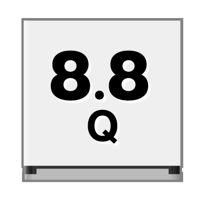 ปริมาตรความจุ 8.8 คิว