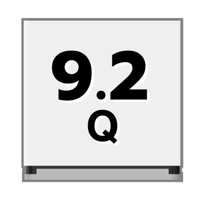ปริมาตรความจุ 9.2 คิว