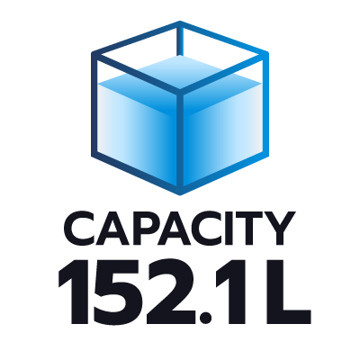 ปริมาตรความจุ 152.1 ลิตร