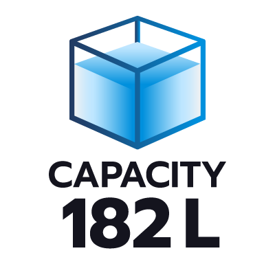 ปริมาตรความจุ 182 ลิตร