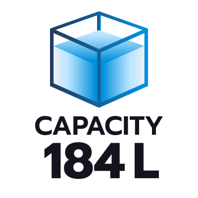 ปริมาตรความจุ 184 ลิตร