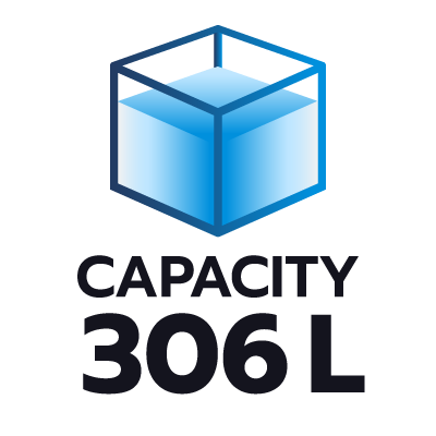 ปริมาตรความจุ 306 ลิตร