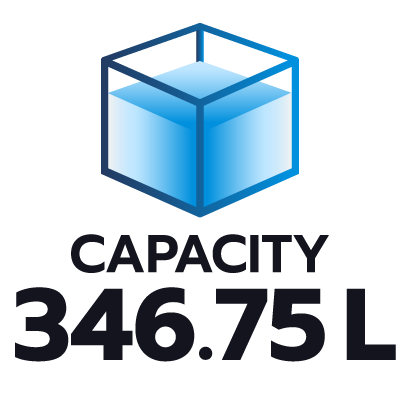 ปริมาตรความจุ 346.75 ลิตร