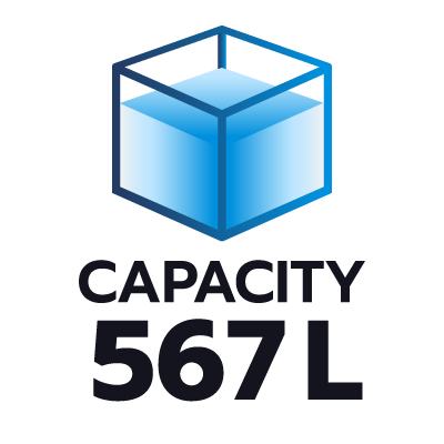 ปริมาตรความจุ 567 ลิตร