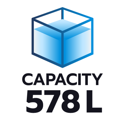 ปริมาตรความจุ 578 ลิตร