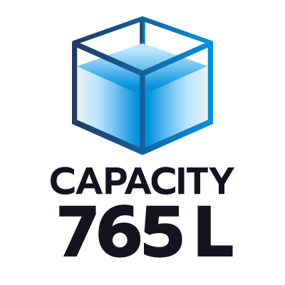 ปริมาตรความจุ 765 ลิตร