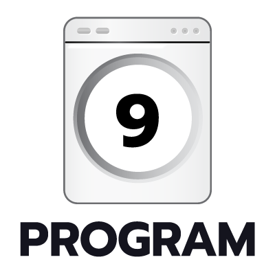 โปรแกรมการซัก 9