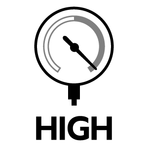 แรงดันหัวเตา สูง