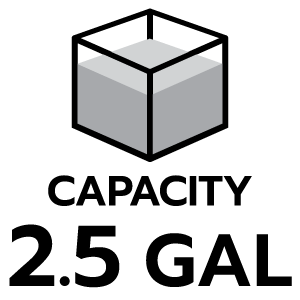 ขนาดสินค้า 2.5 แกลลอน