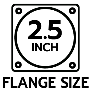 ขนาดหน้าแปลน 2.5 นิ้ว