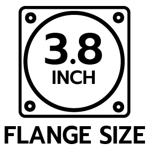 ขนาดหน้าแปลน 3.8 นิ้ว