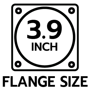 ขนาดหน้าแปลน 3.9 นิ้ว