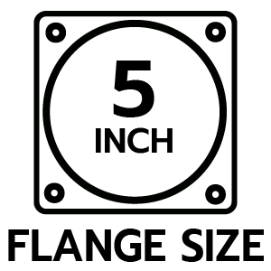 ขนาดหน้าแปลน 5 นิ้ว