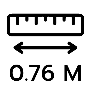 ความยาว 0.76 เมตร