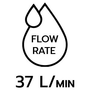 ปริมาณน้ำลิตร/นาที 37