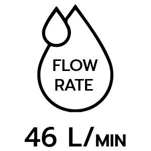 ปริมาณน้ำลิตร/นาที 46