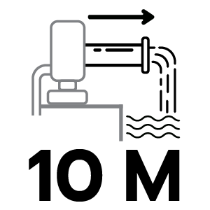 ระยะส่งน้ำสูงสุด 10 เมตร