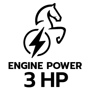 กำลังเครื่องยนต์ 3 แรงม้า