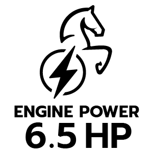 กำลังเครื่องยนต์ 6.5 แรงม้า