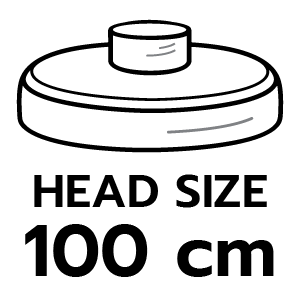 ขนาดจานขัดหน้าปูน 100 ซม.