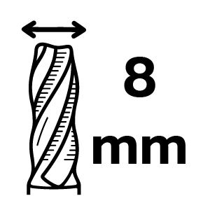 ขนาดดอก 8 มม.