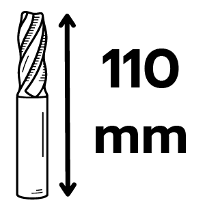 ความยาวก้านดอกสว่าน 110 มม.