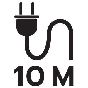 ความยาวสายไฟ 10 เมตร