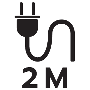 ความยาวสายไฟ 2 เมตร