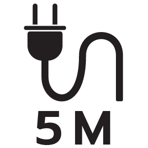 ความยาวสายไฟ 5 เมตร