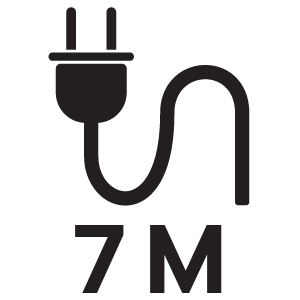 ความยาวสายไฟ 7 เมตร