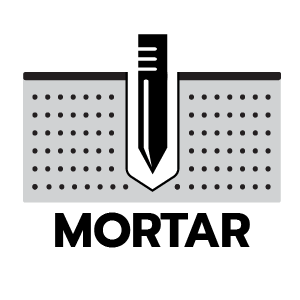 วัสดุที่เจาะได้ ปูน