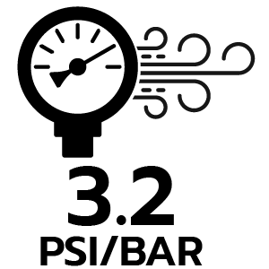 แรงดันลม 3.2 PSI, บาร์