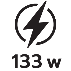 กำลังไฟ 133วัตต์